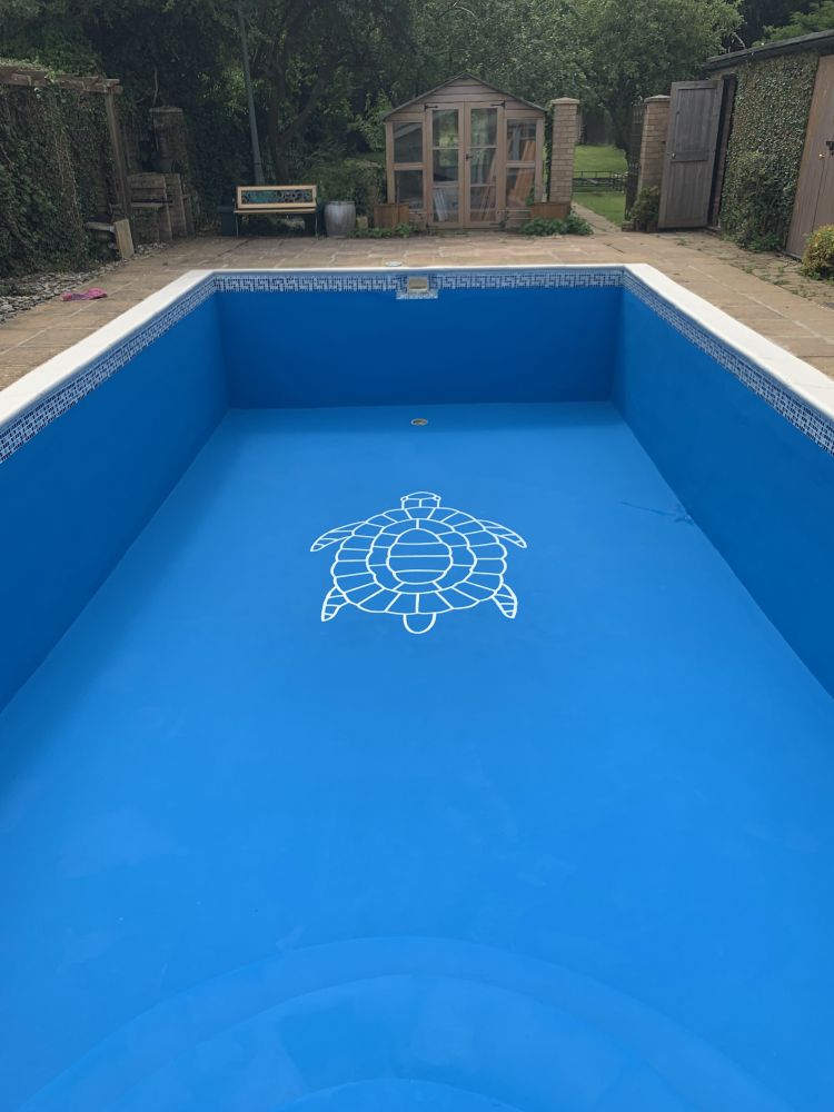waterbased paint for swimming pool refurbishment