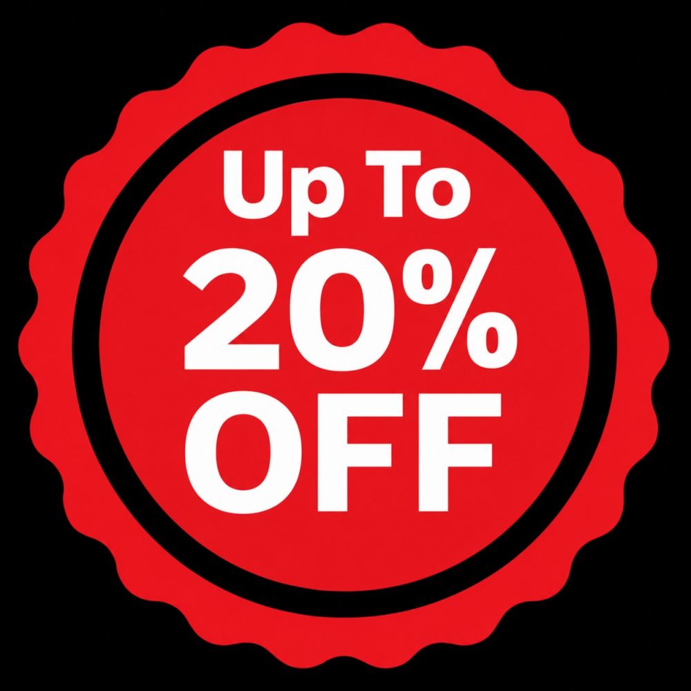 Up to 20% discount